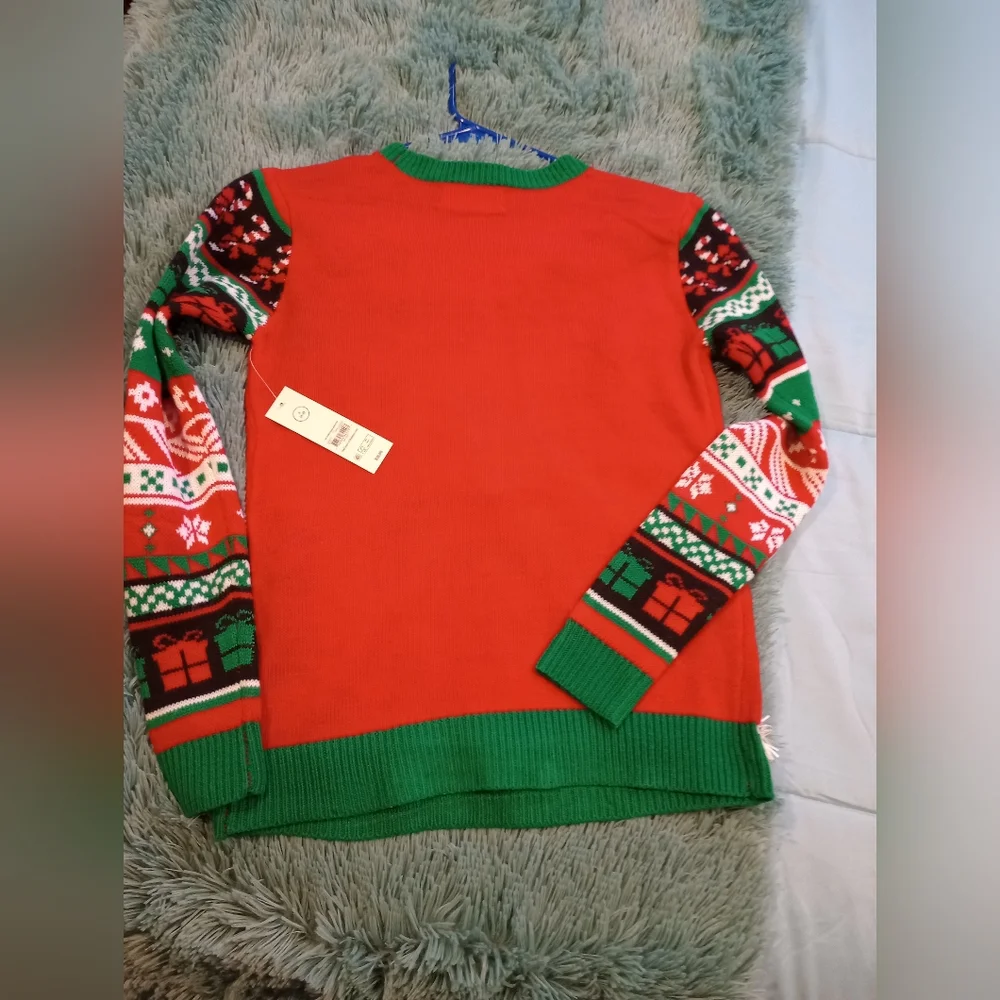 Festive Cat Christmas Sweater - Picture 7 of 7